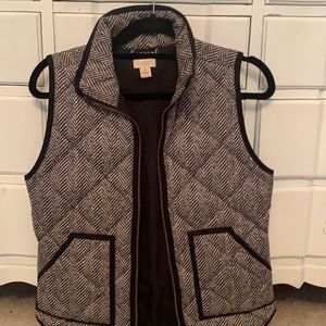 J. Crew Herringbone Vest